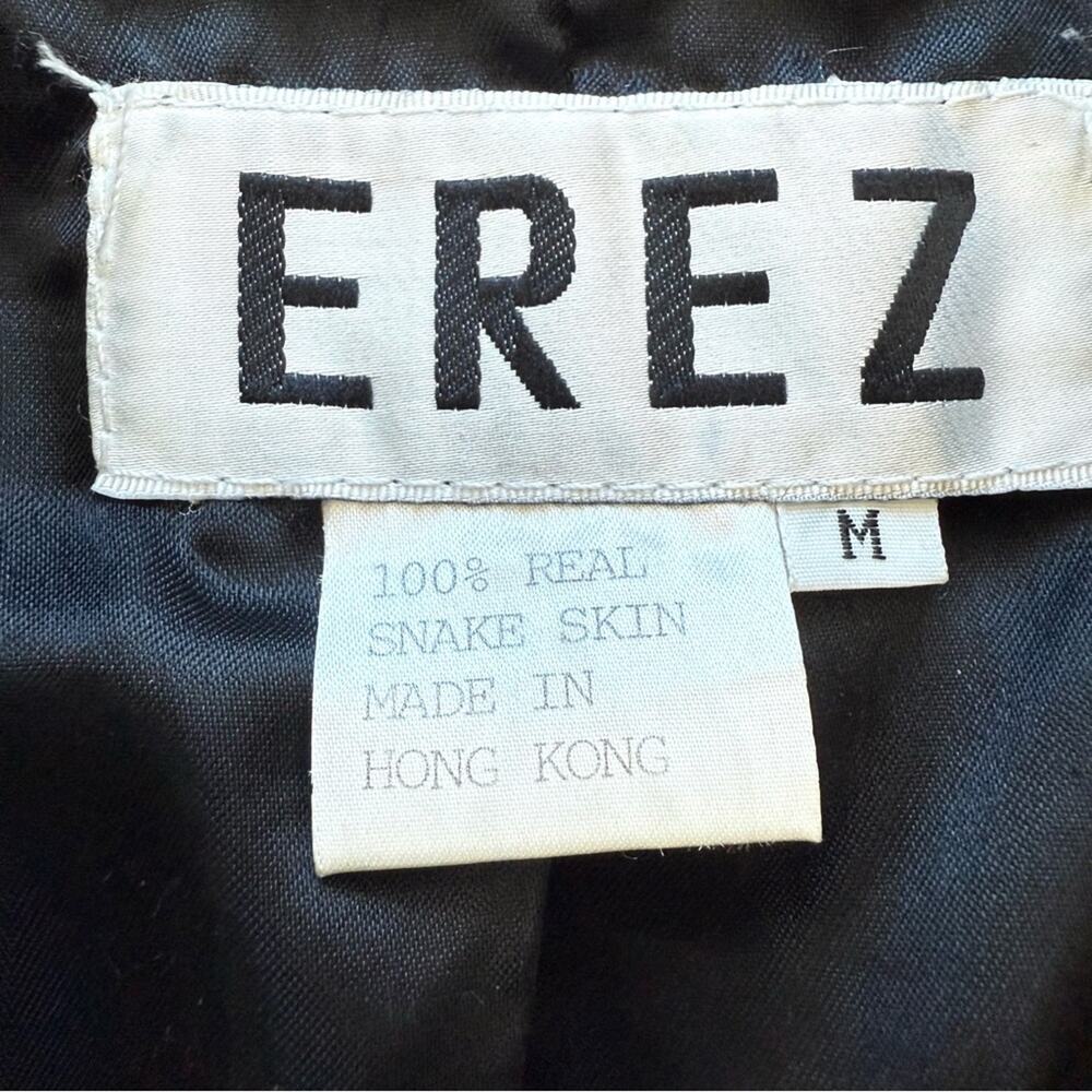 ERES iris flower established leather skin jacket size M - Picture 9 of 11